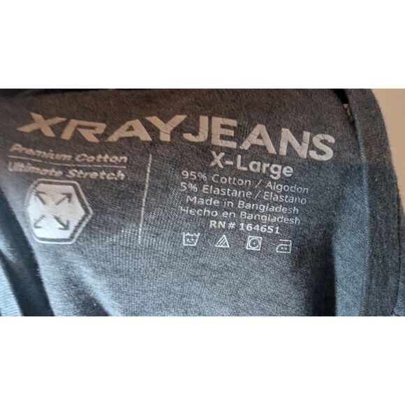 Grey XRayJeans T-Shirt Extra Large - Picture 2 of 3